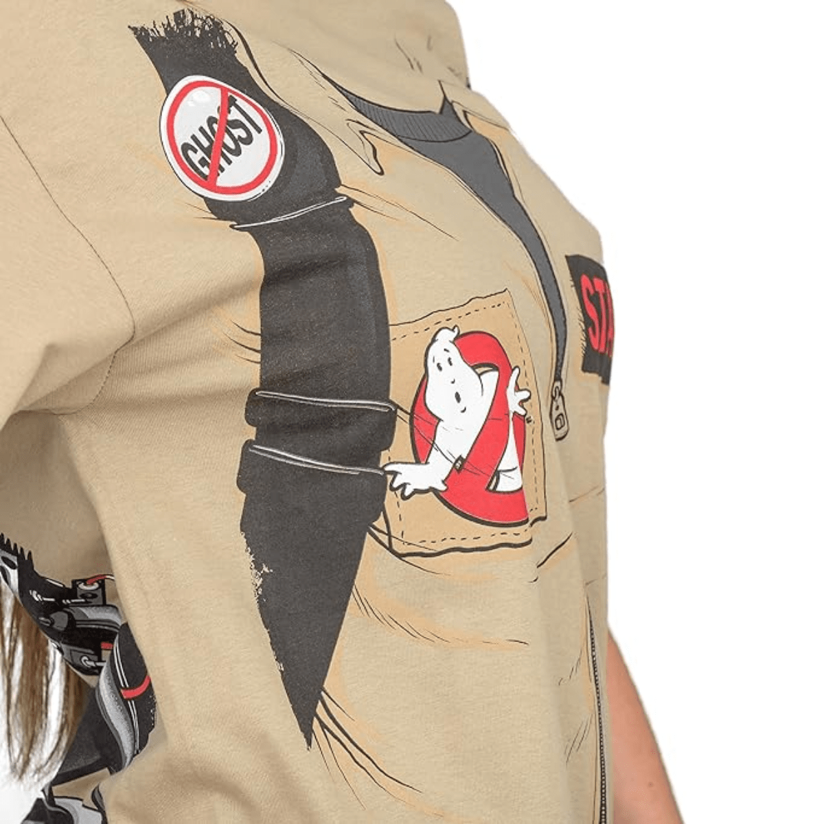 Ghostbuster Short Sleeve Adult Unisex Halloween Cosplay Costume T-Shirt