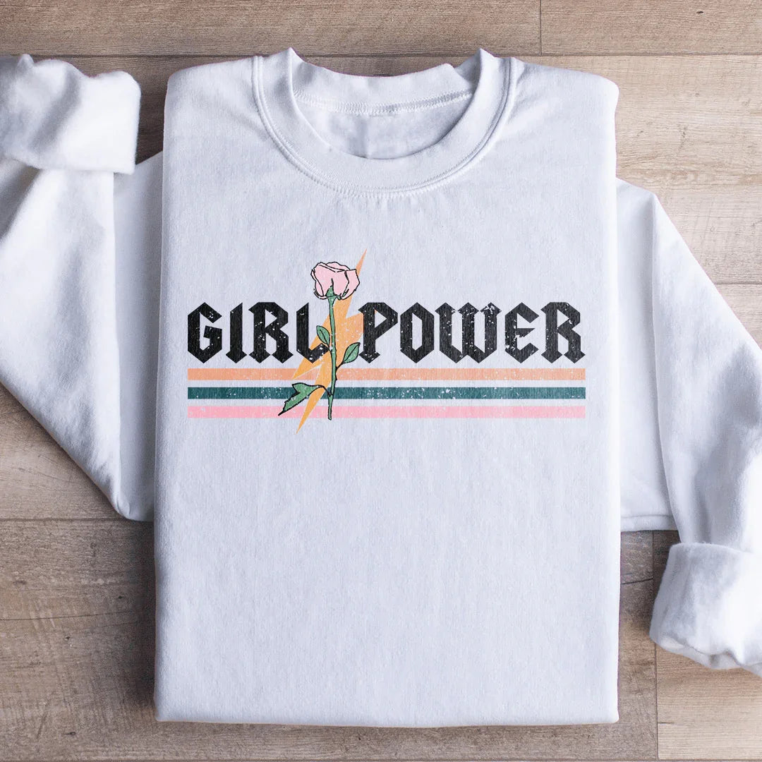 Girl Power Rose Sweatshirt