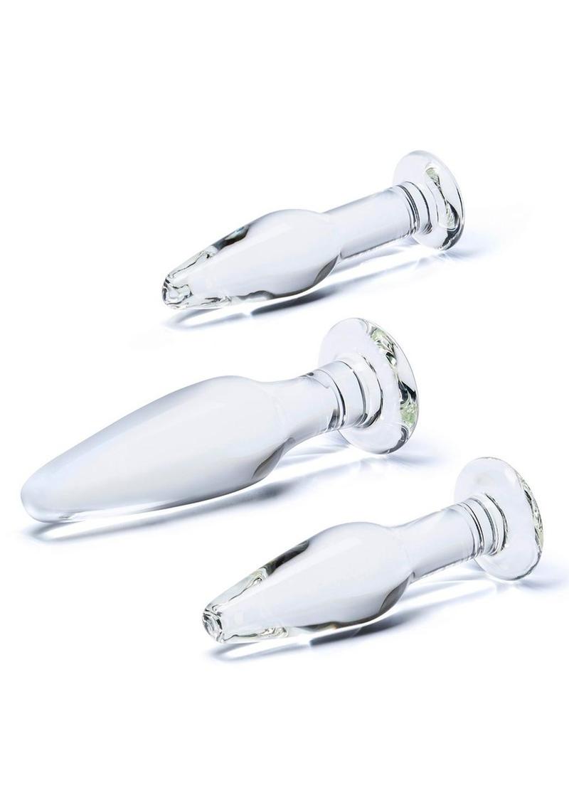Gläs 3PC Anal Training Set Hand-Blown Glass