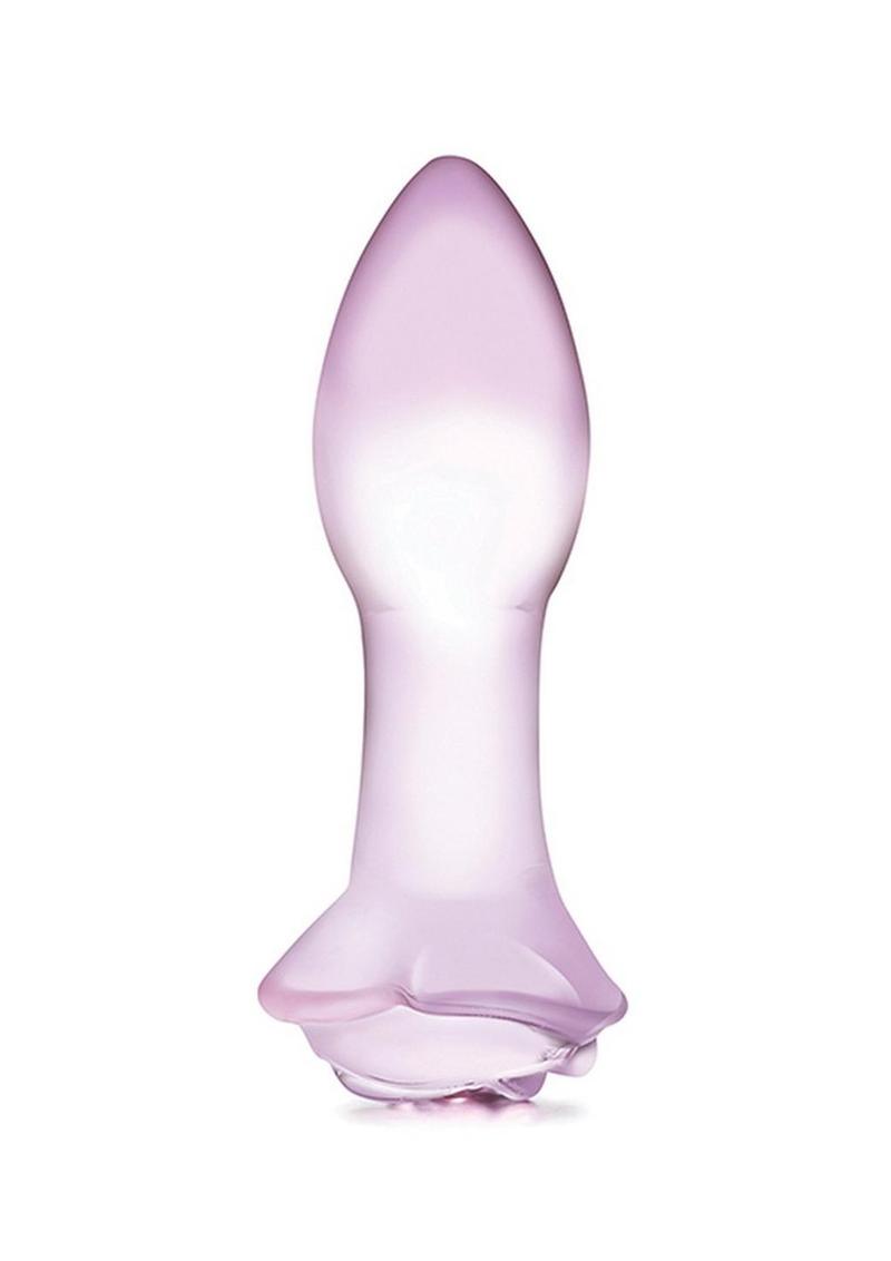 Gläs Rosebud Glass Butt Plug