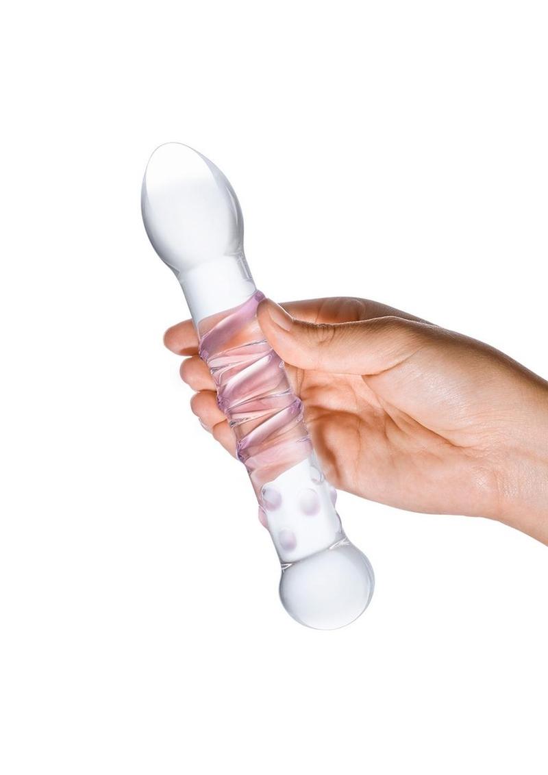Glas Spiral Staircase Full Tip And Easy to Clean Glass Dildo