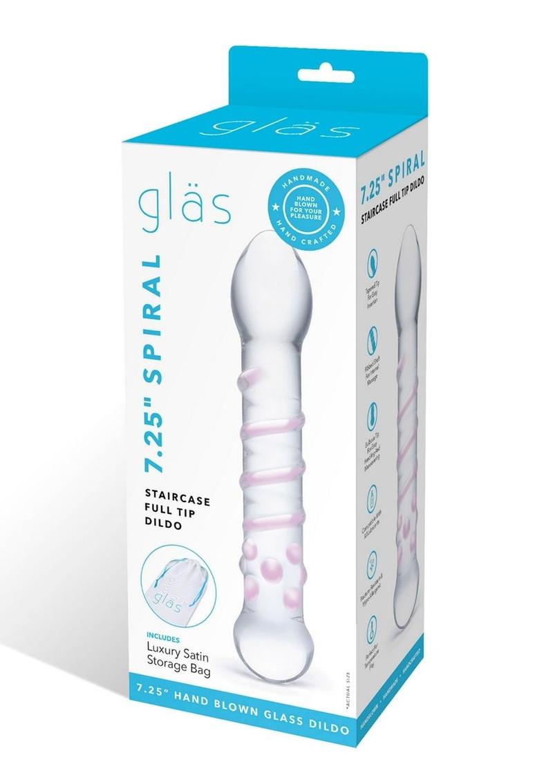 Glas Spiral Staircase Full Tip And Easy to Clean Glass Dildo