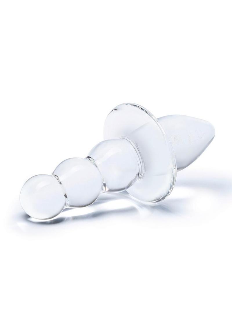Gläs 4.5 Inch Titus Hand Blown Beaded Glass Butt Plug