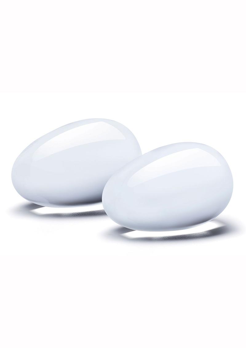Glas Glass Yoni Eggs Set with Luxury Satin Storage Bag