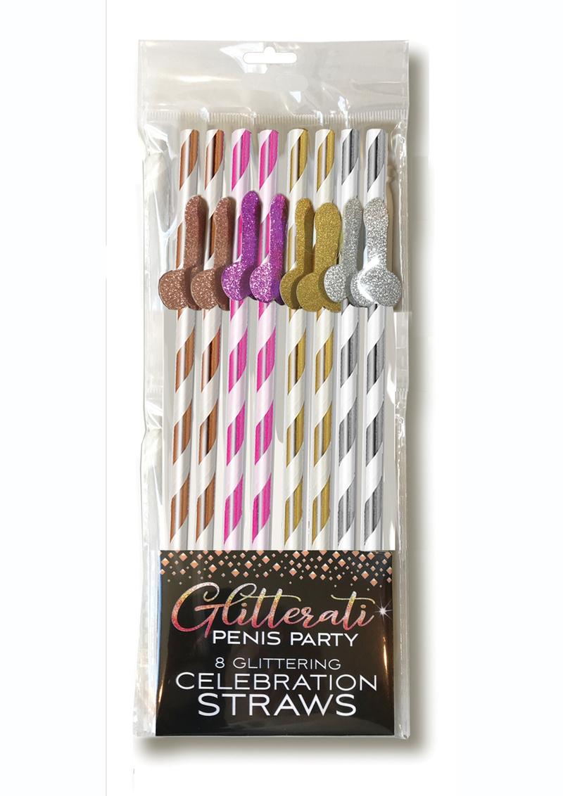 Glitterati Penis Party Straws