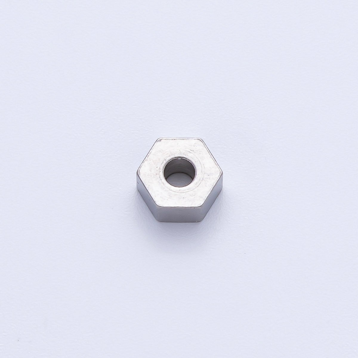 Gold 6mm Tiny Hexagon Spacer Bead in Gold & Silver 10pcs | B113