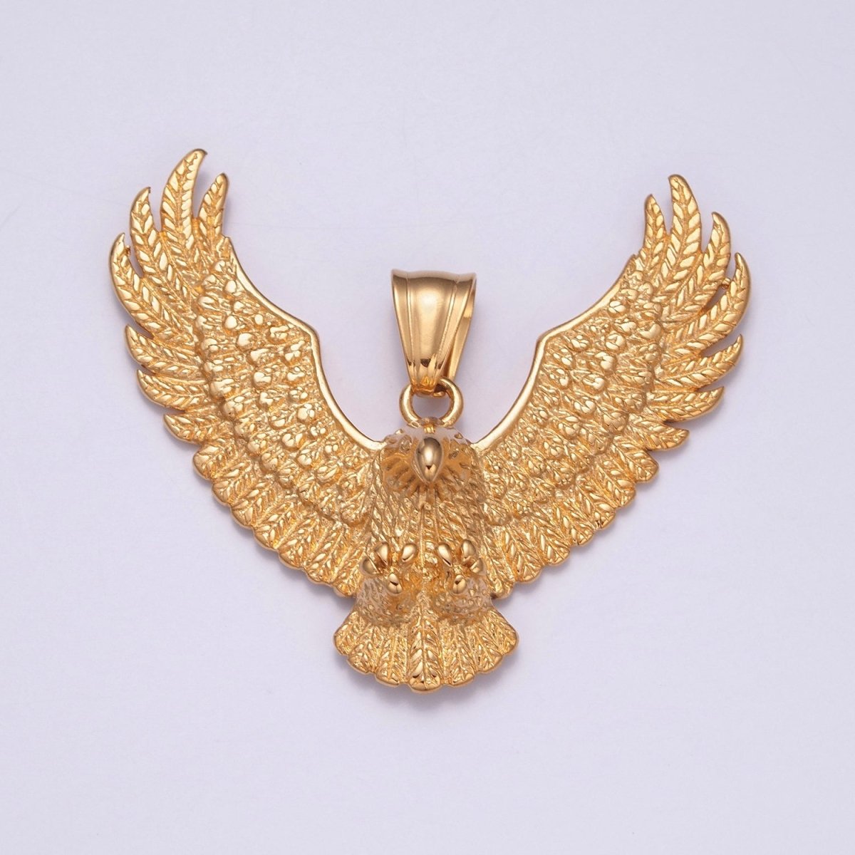 Gold / Antique Silver Eagle Necklace Pendant For Men American Eagle Pendant Men Women Big Bold Eagle Jewelry X-634
