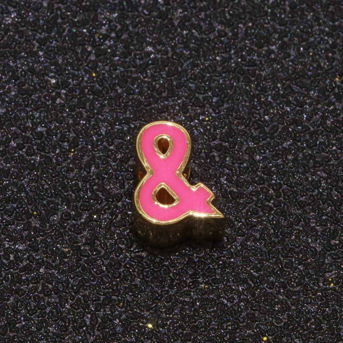 Gold Enamel Spacer Beads, Symbol Beads, Ampersand Beads Heart Star Pink Red Enamel Beads for Bracelet Necklace Component 8mm,10mm B-516 to B-521