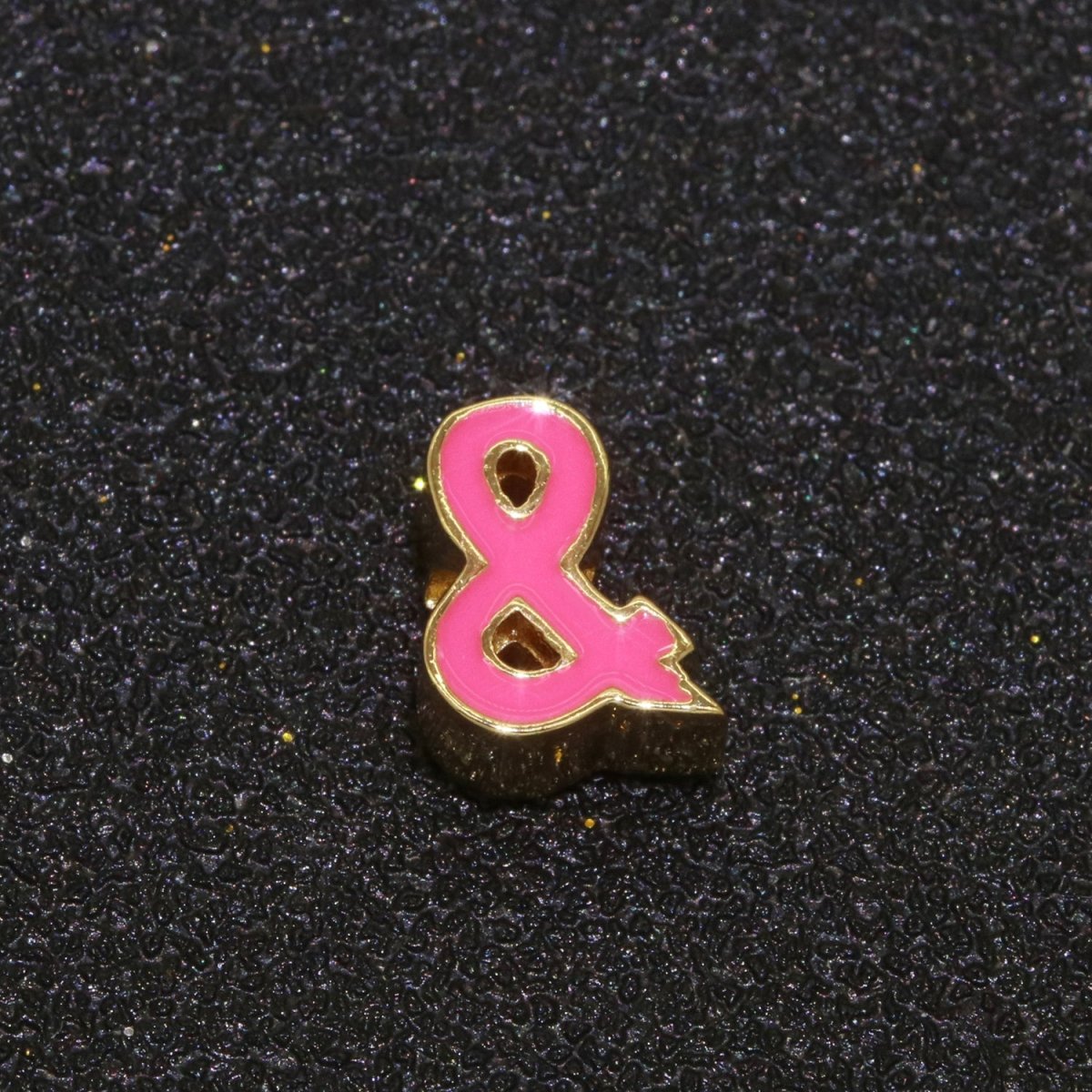 Gold Enamel Spacer Beads, Symbol Beads, Ampersand Beads Heart Star Pink Red Enamel Beads for Bracelet Necklace Component 8mm,10mm B-516 to B-521