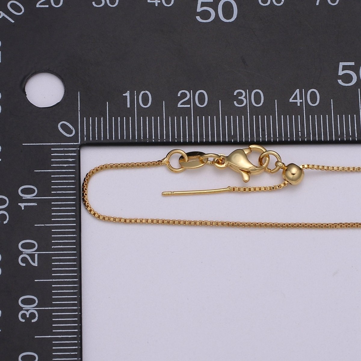 Gold Filled 0.8mm 21.0 inch long Chain with Lobster Clasp For DIY Jewelry Making Chain NECKLACE Supplies Kit L-198~L-201
