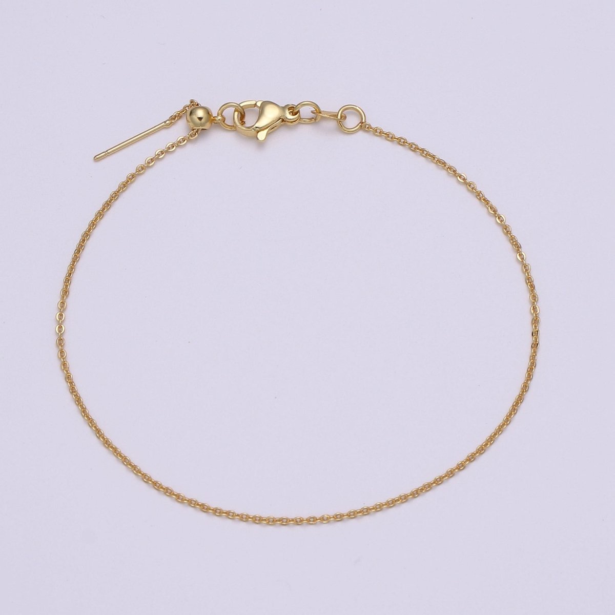 Gold Filled 18.5mm Chain with Lobster Clasp For Necklace Anklet DIY Jewelry Making L-202~L-205