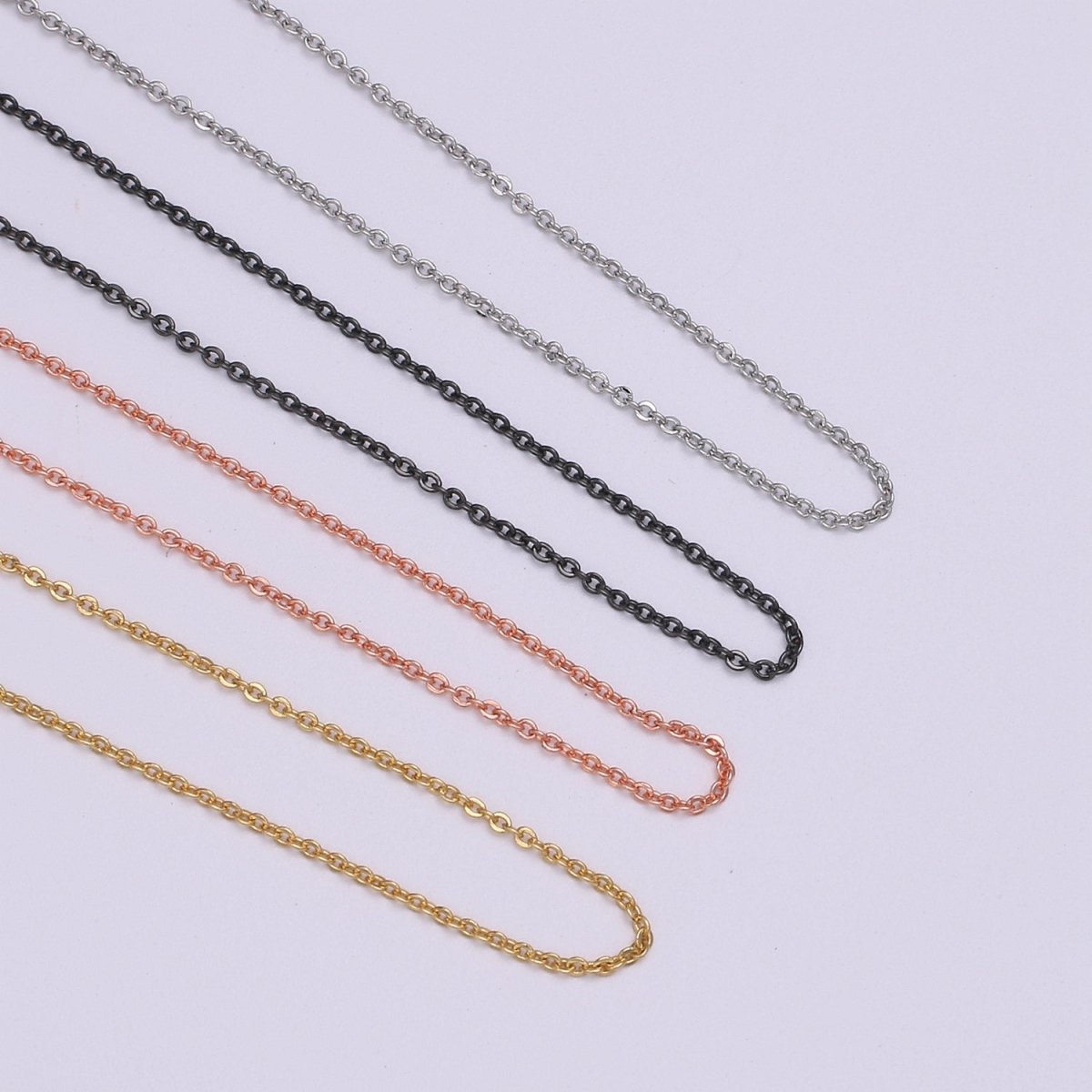 Gold Filled 18.5mm Chain with Lobster Clasp For Necklace Anklet DIY Jewelry Making L-202~L-205