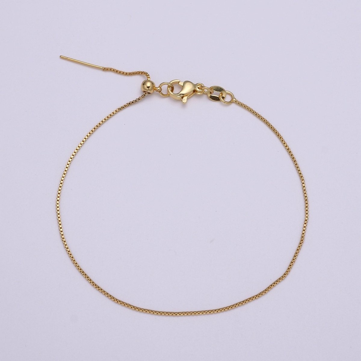 Gold Filled 8.5 long Chain with Lobster Clasp For DIY Jewelry Making Bracelet Anklet L-206~L-209