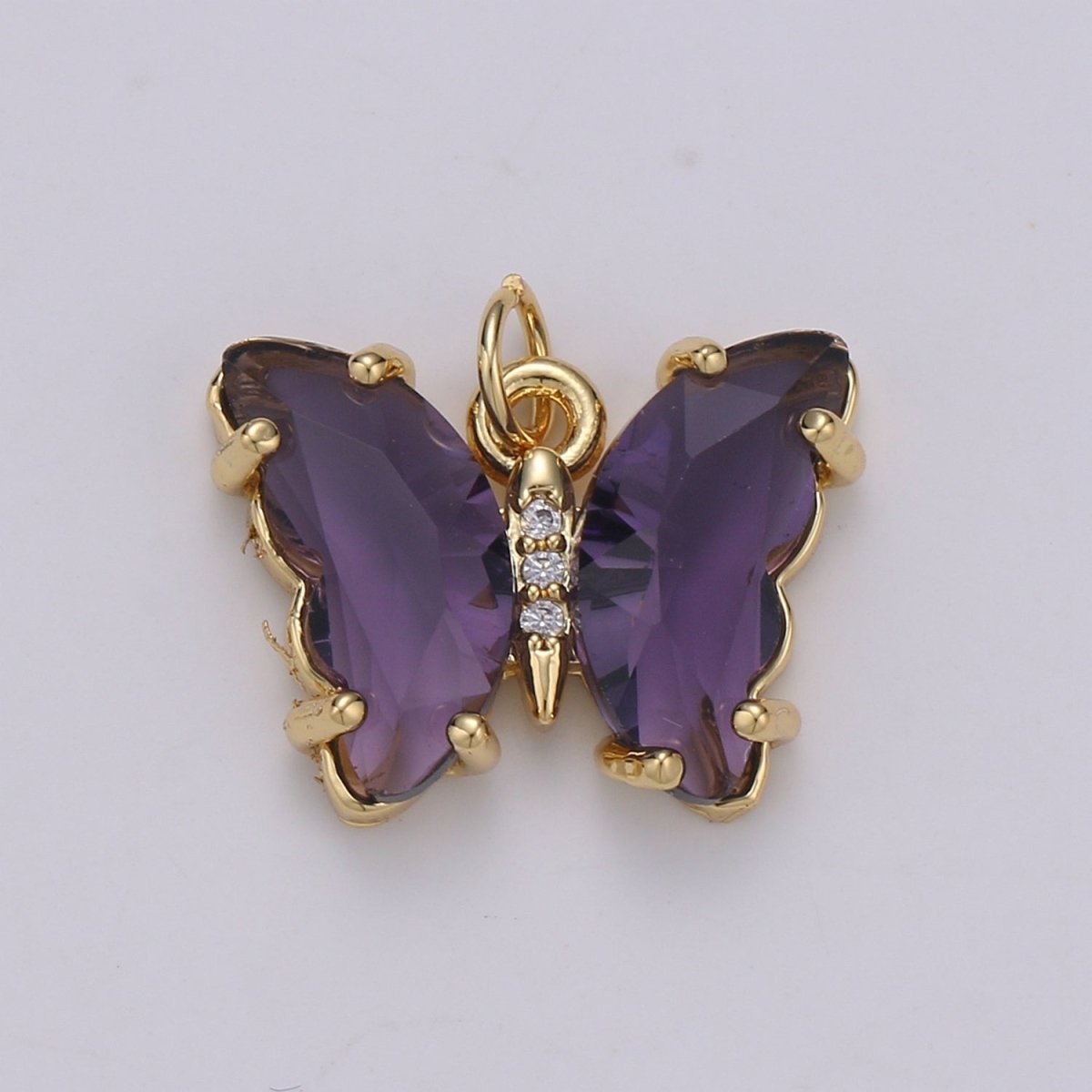 Gold Filled Acrylic Butterfly Charm E-023 E-025 E-326 - E-330