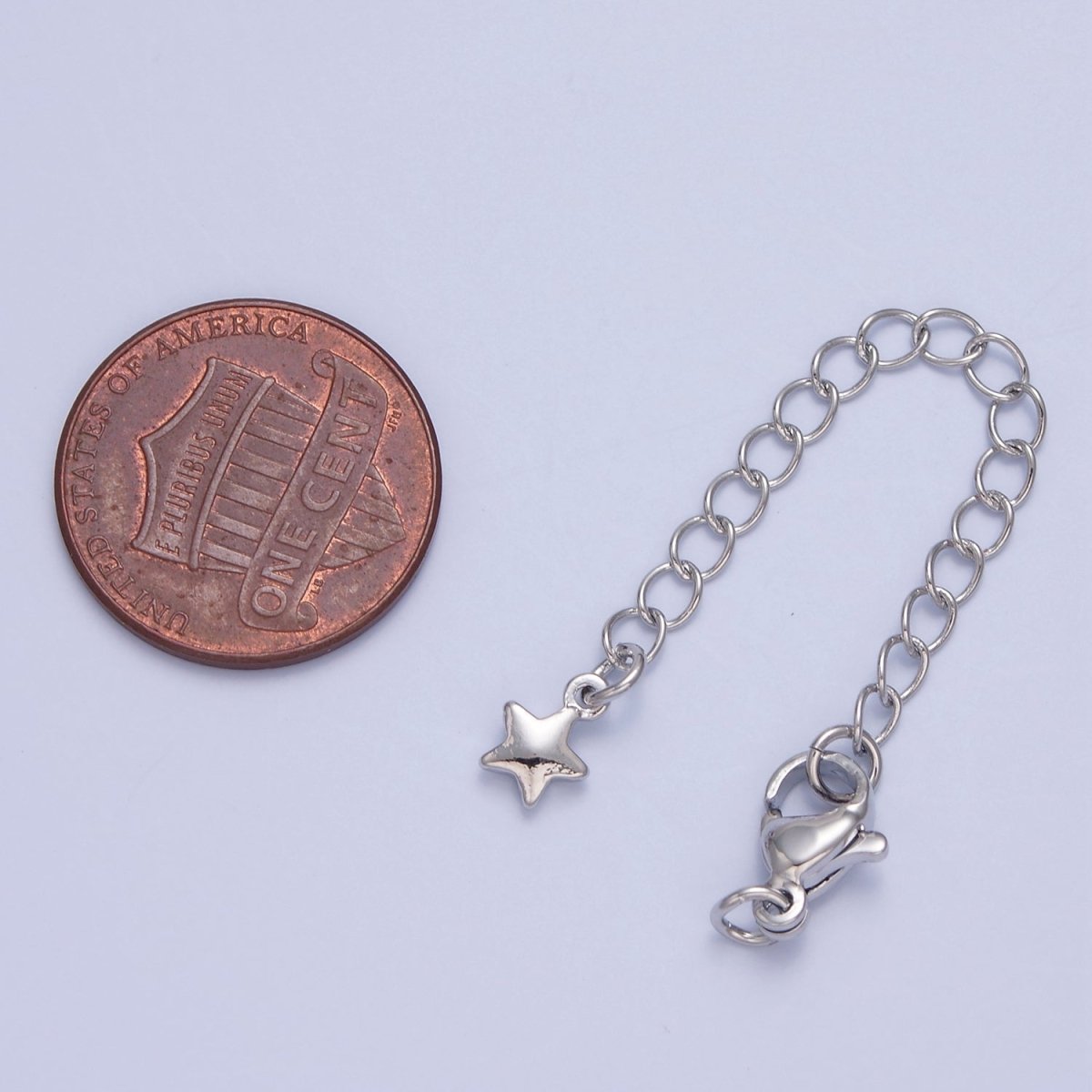 Gold Filled Chain Extender Celestial Star Lobster Clasps Closure Set Supply in Gold & Silver L-743 L-776