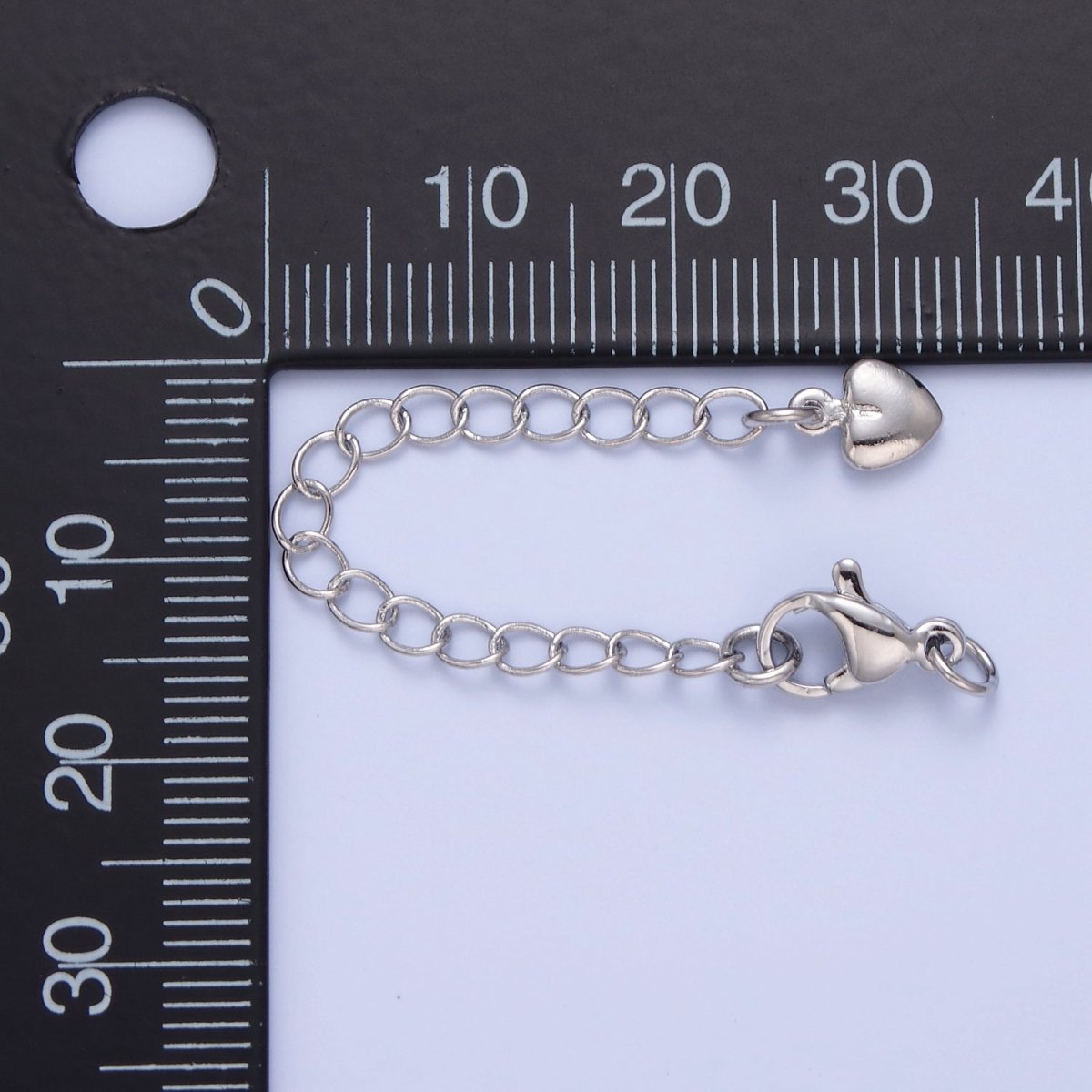 Gold Filled Chain Extender Heart Lobster Clasps Closure Set Supply in Gold & Silver L-677 L-779