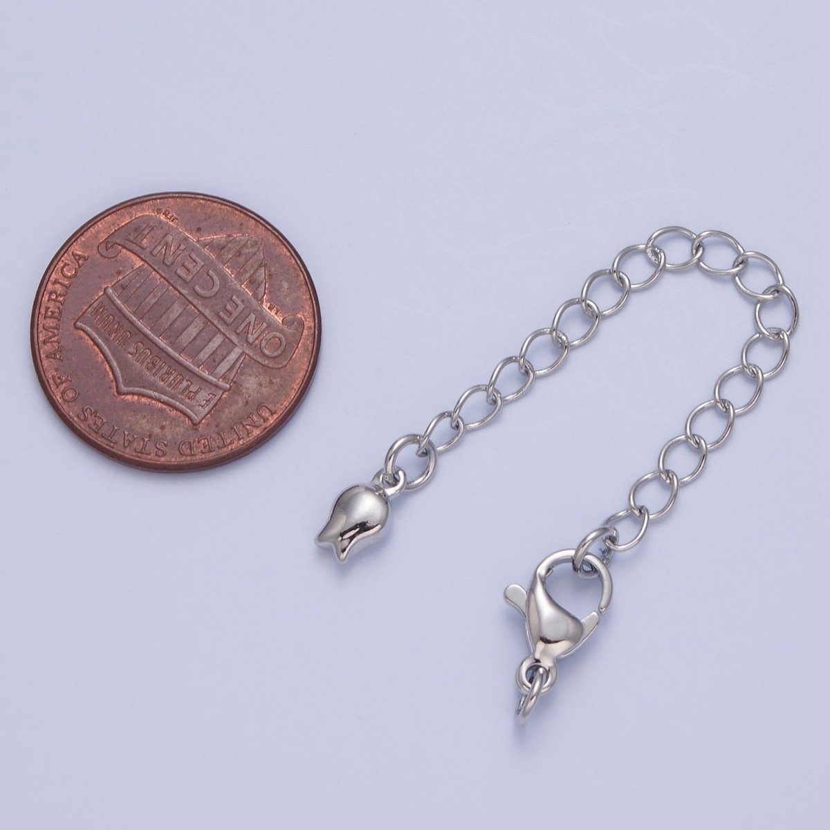 Gold Filled Chain Extender Tulip Flower Lobster Clasps Closure Set Supply in Gold & Silver L-741 L-778