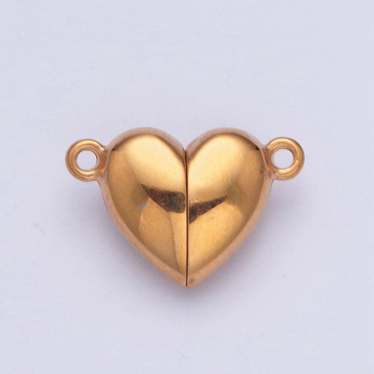 Gold Filled Magnetic Heart Connector Closure in Gold & Silver G-096 G-097