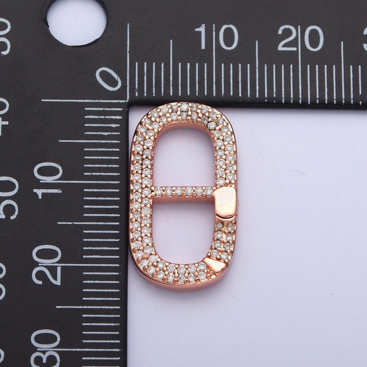 Gold Filled Micro Pave CZ Soda Pull Tab Spring Gate Clasps For DIY Jewelry Making in Gold, Silver, Rose Gold, Black L-850 L-851 L-852 L-853