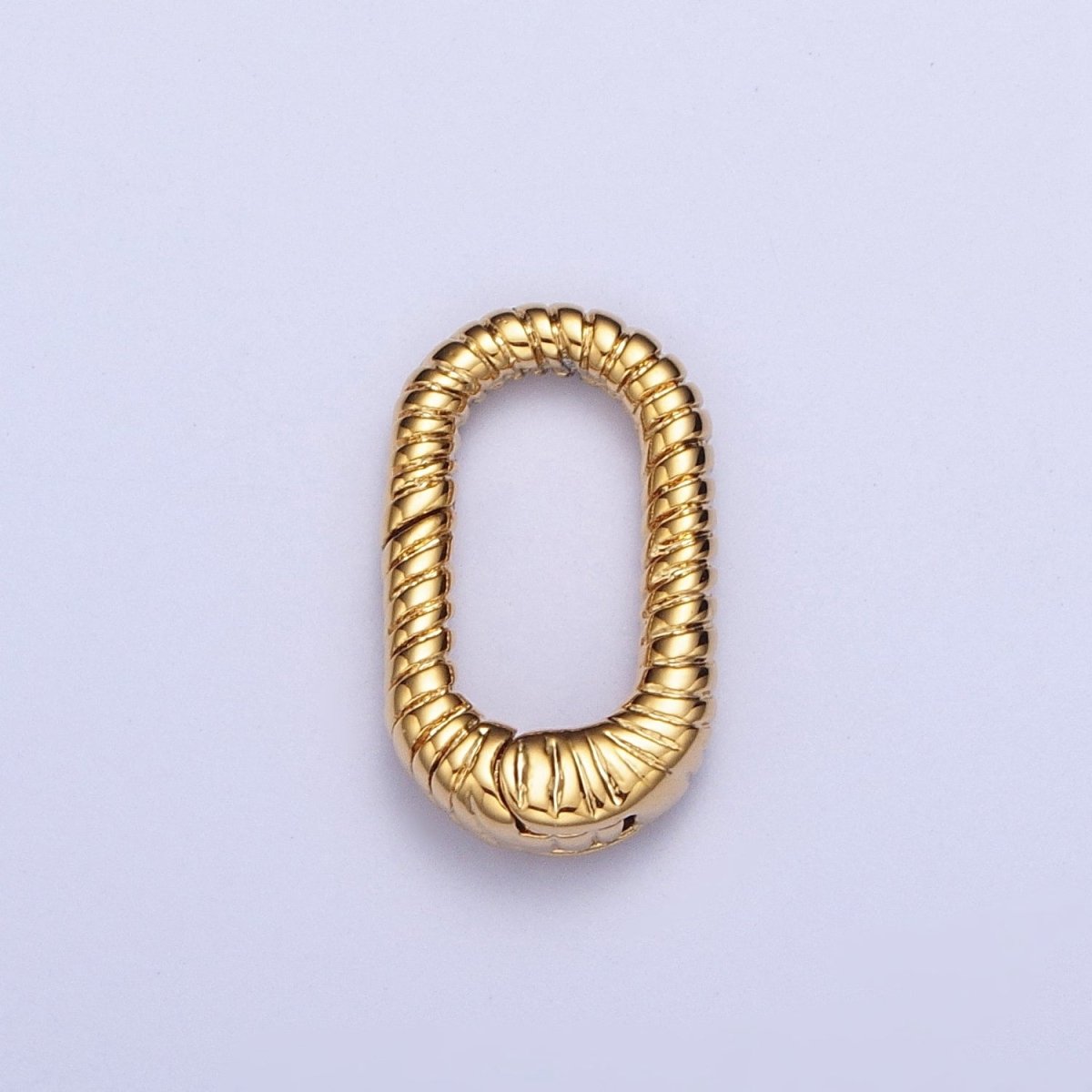 Gold Filled Oval Twisted Textured Croissant Spring Gate Clasps, Gold/Silver Pull Clasps For Jewelry Making L-820 L-868 L-869