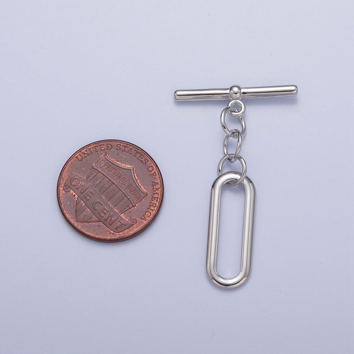 Gold Filled Rectangular Oval Toggle Clasps Closure in Gold & Silver L-753~L-755