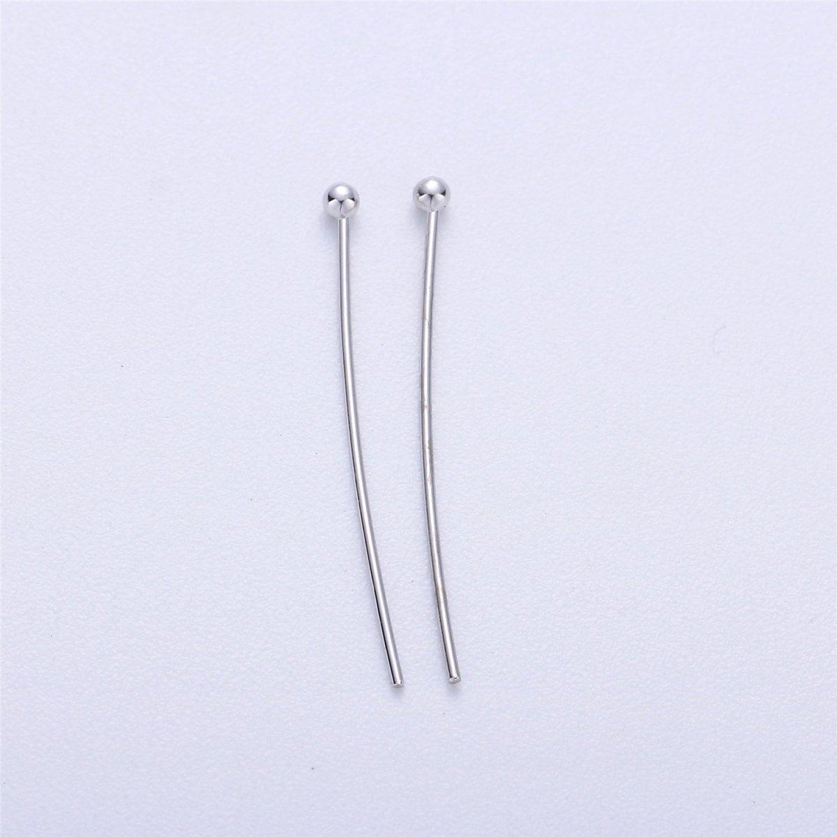 Gold Head Pins Ball Point Headpins, 0.6mm (22 Gauge) by 30mm, 35mm, 40mm | L532 - L535