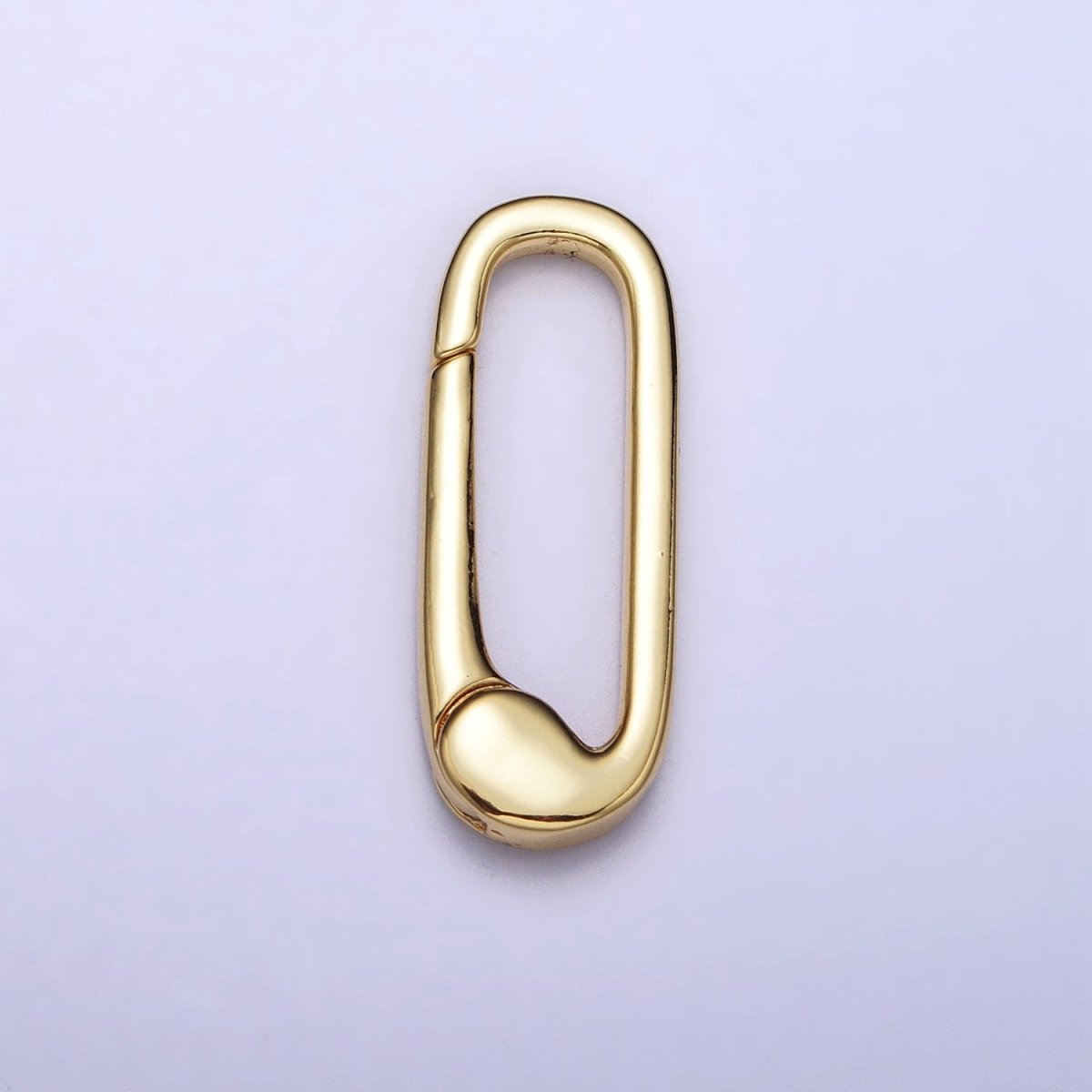 Gold Oval Push Spring Gate Ring Supply Enhancer Clasp for Charm Holder | Z-038 Z-347