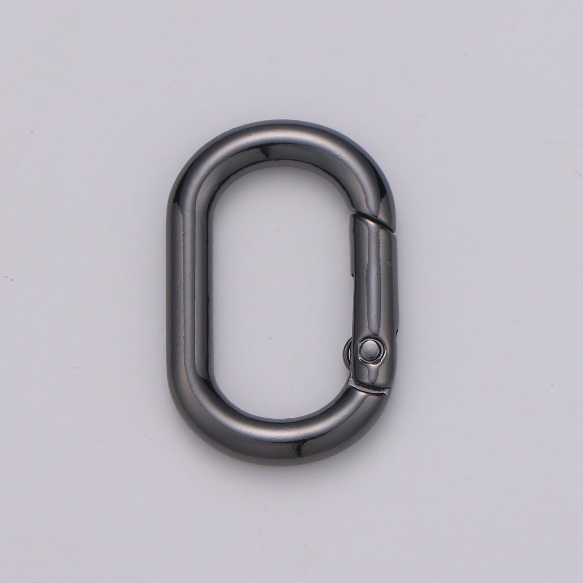 Gold, Silver, Rose Gold, Black Thick Push Gate Oval Clasp, Spring gate Clasp, 20x31mm Chunky Clasp for Statement Necklace L-028~L-031