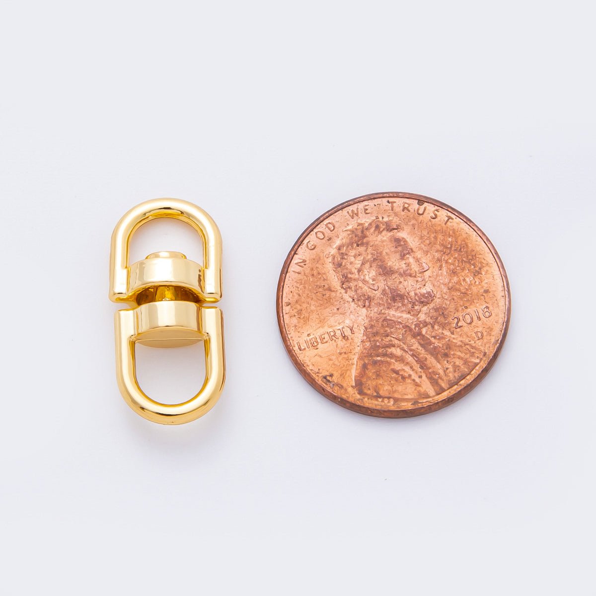 Gold Stainless Steel 20mm Double Swivel Link Clasp Charm Finding | Z-A1257