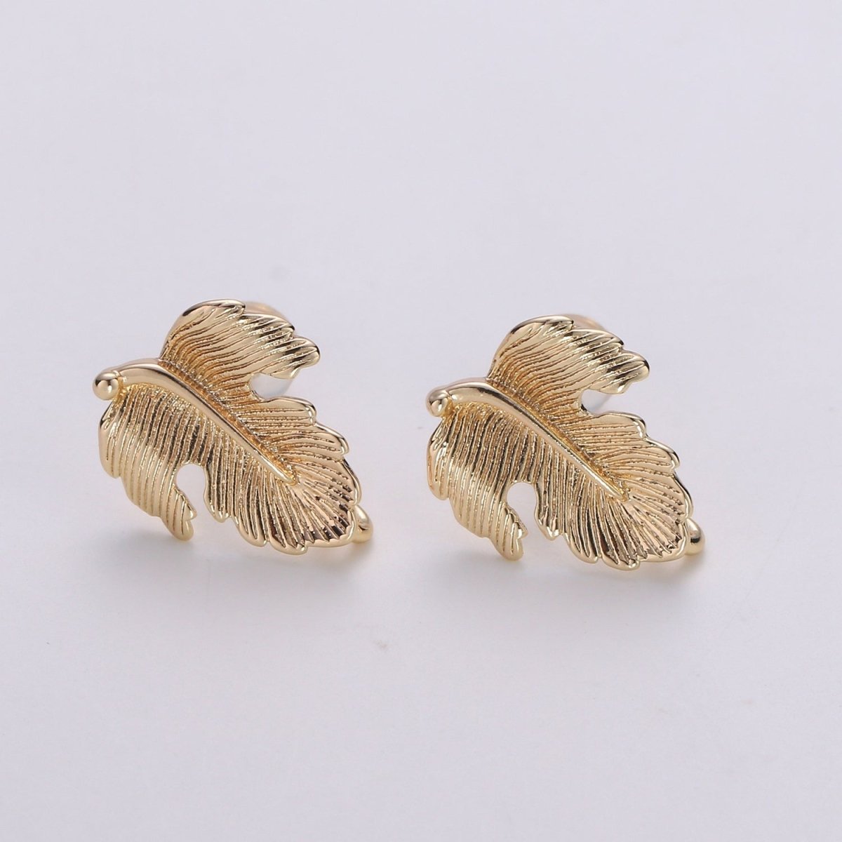 Golden Leaf Gold Filled Studs L-015