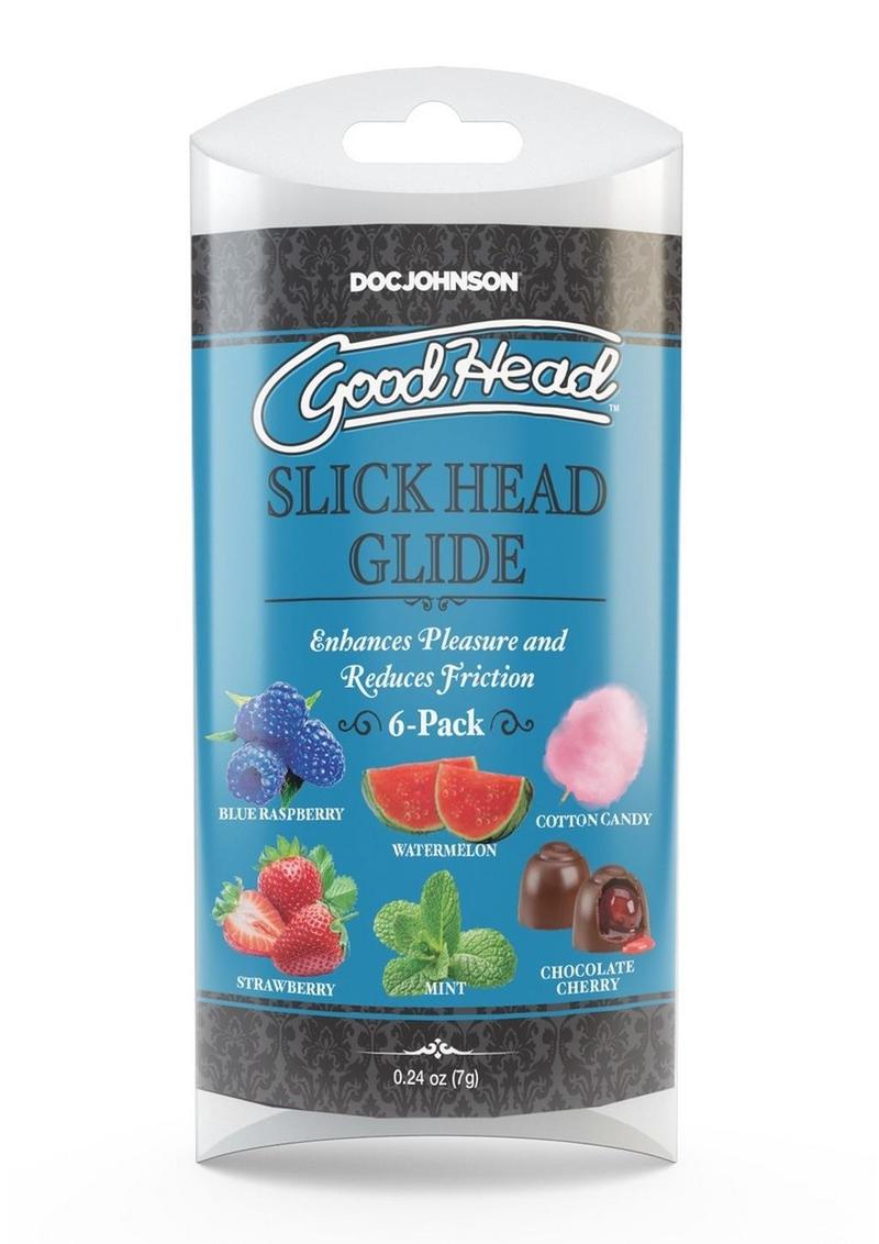 Doc Johnson GoodHead Slick Head Glide Assorted Flavors Pack