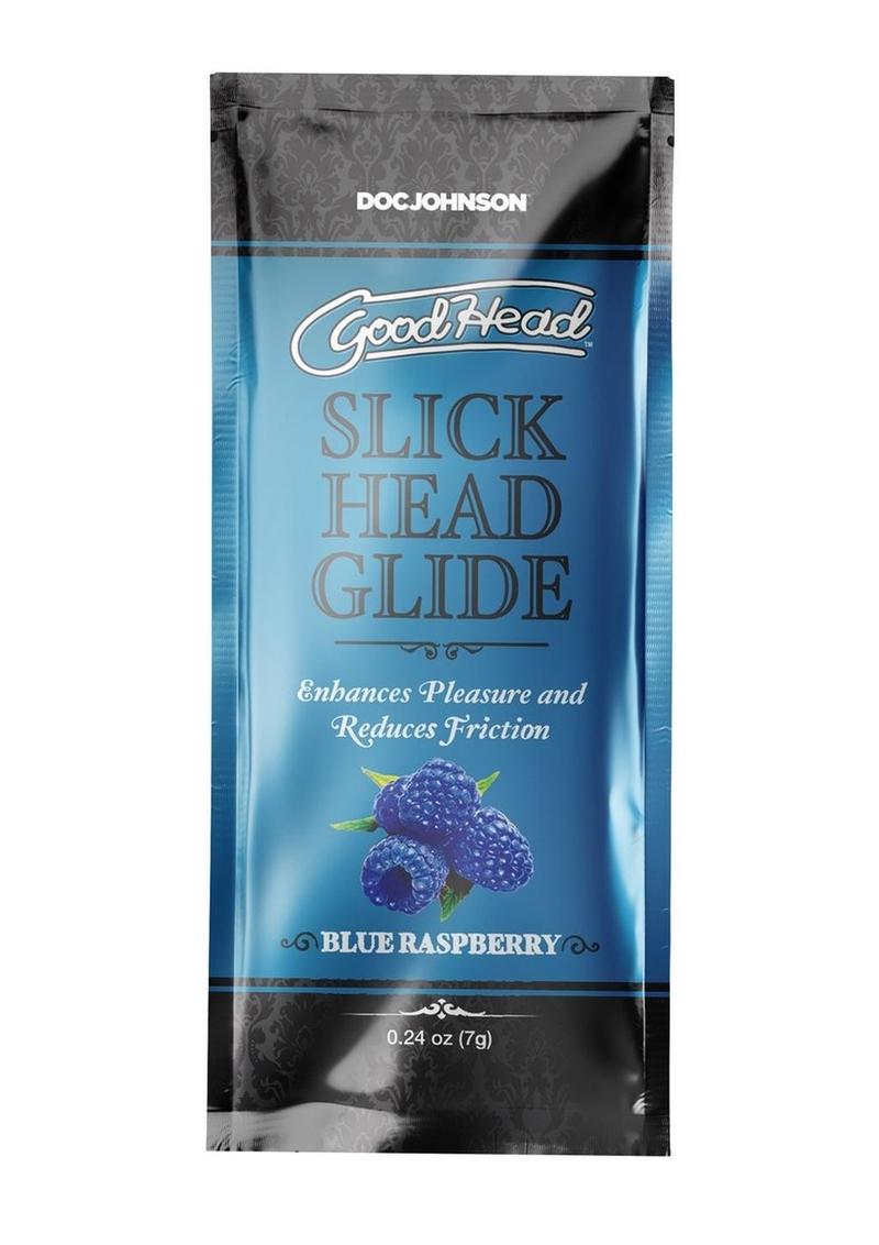 GoodHead Slick Head Glide Blue Raspberry Sachets Bulk Pack