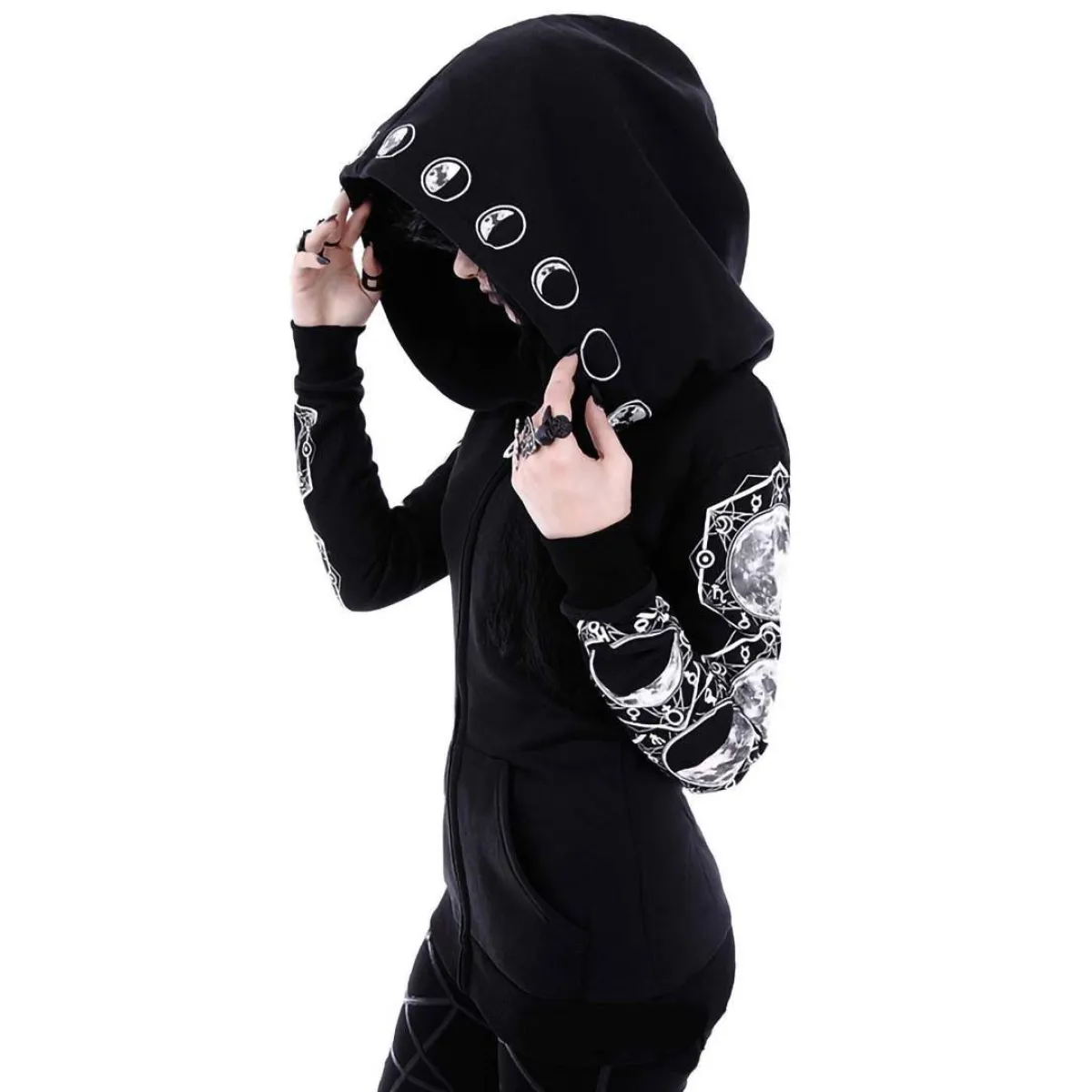 Goth Lunar Hoodie