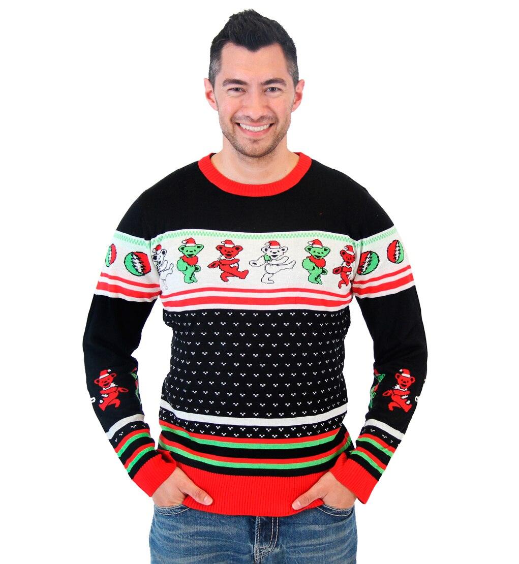 Grateful Dead Dancing Bears Ugly Christmas Sweater