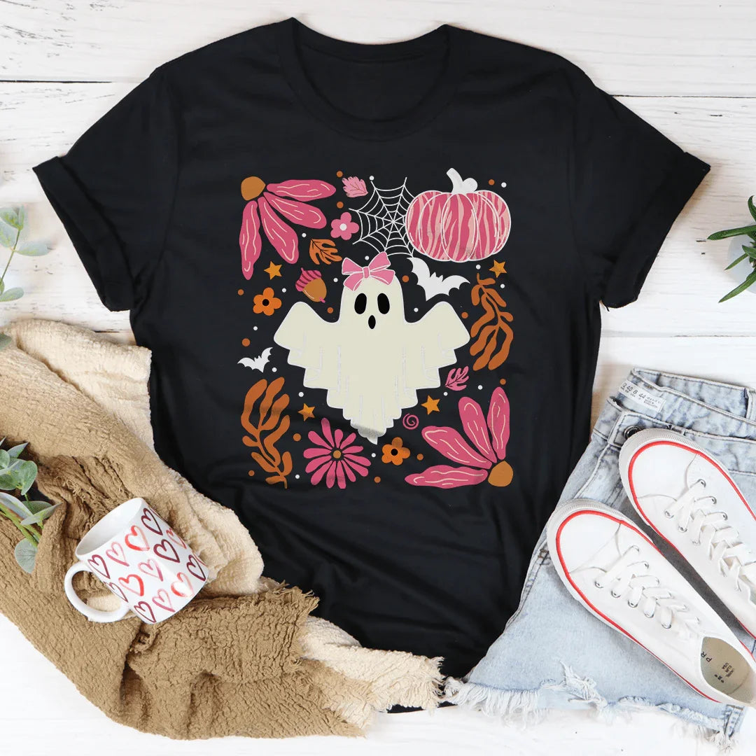 Halloween Pink Ghost Tee