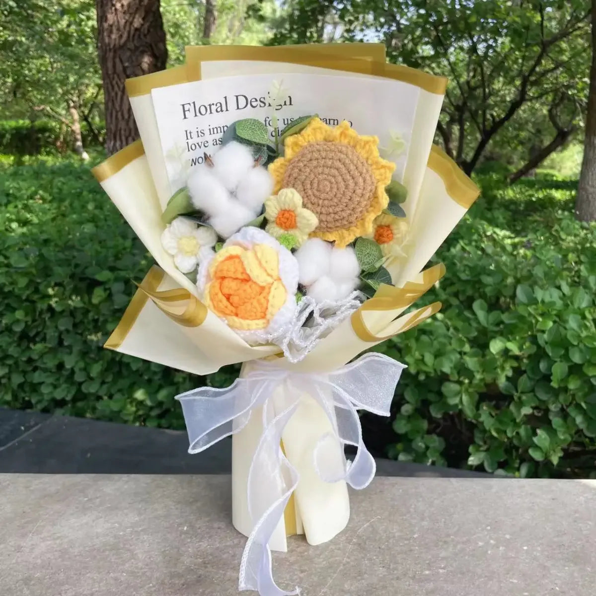 Handmade Crochet Flower Bouquet – Gift for Weddings & Graduations