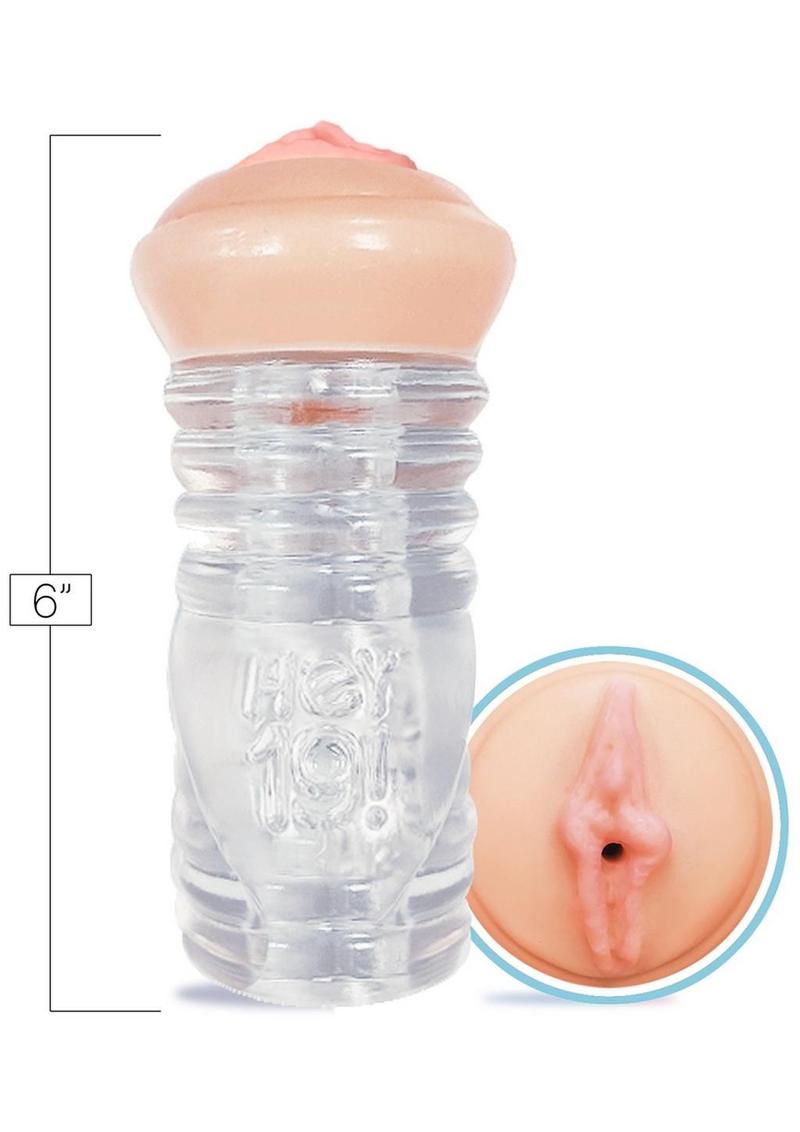 Hey 19! Clearstroke Dual-End Pussy Stroker - Leah Gotti Edition
