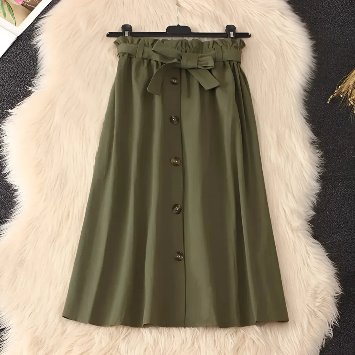 Elegant High Waist Pleated Skirts