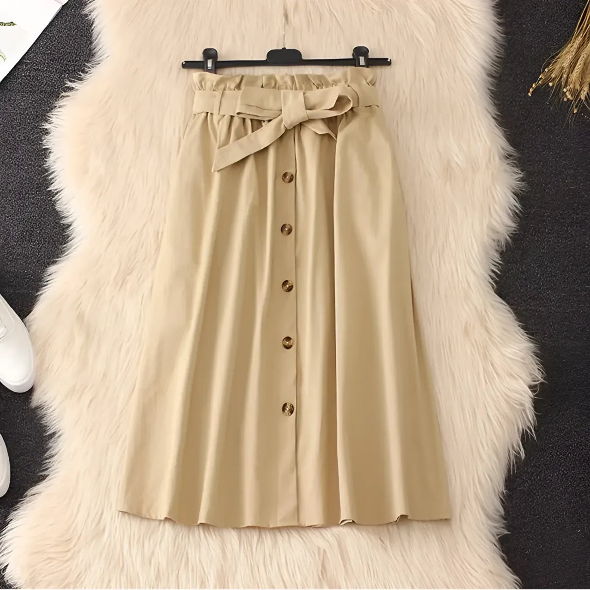 Elegant High Waist Pleated Skirts