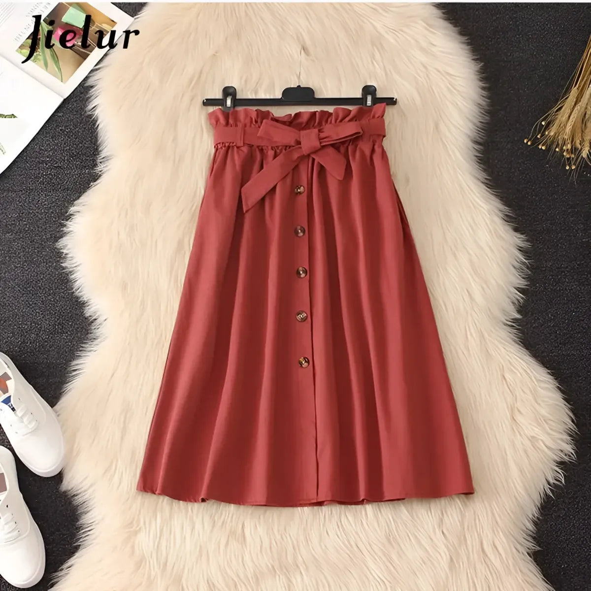 Elegant High Waist Pleated Skirts