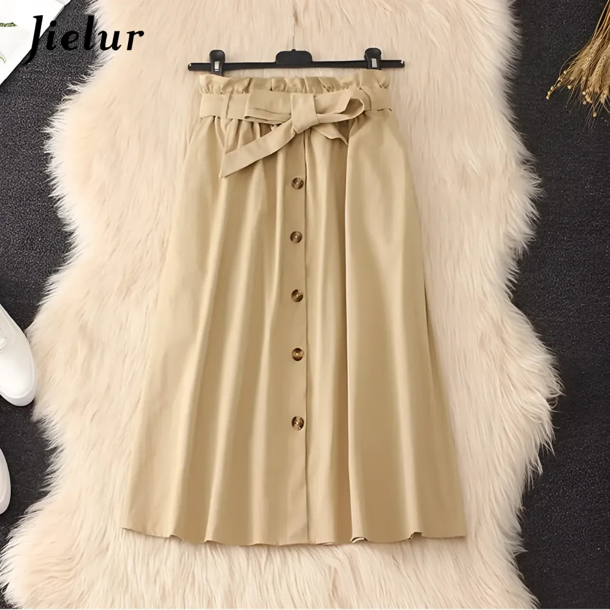 Elegant High Waist Pleated Skirts