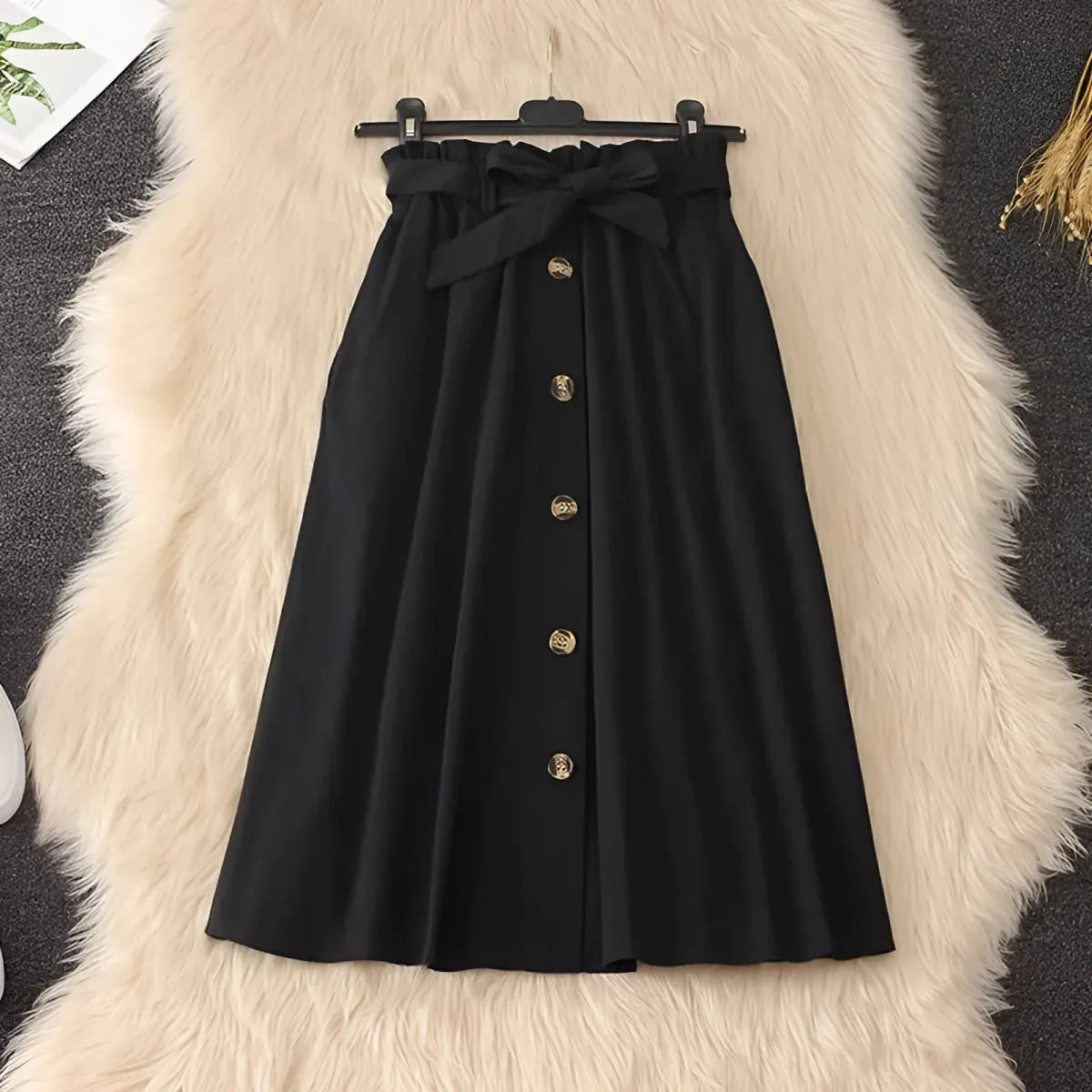 Elegant High Waist Pleated Skirts