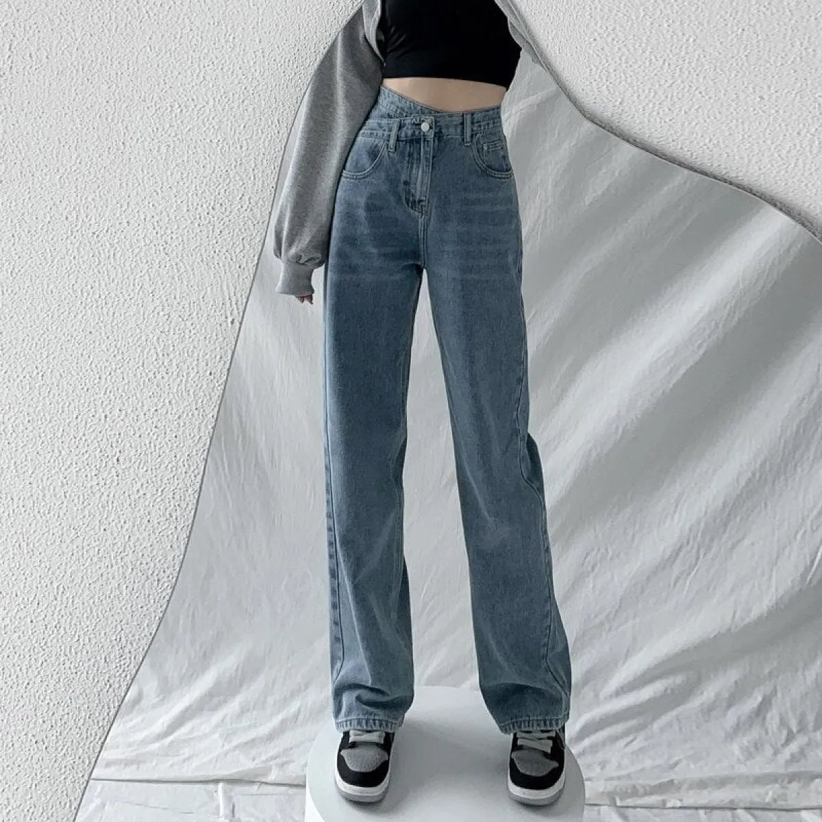 High Waist Wide Leg Jeans