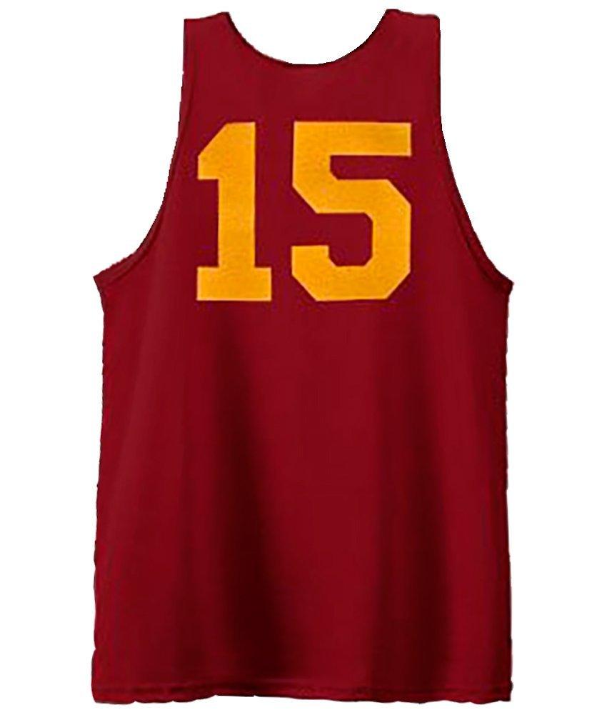 Hoosiers Hickory High School Burgundy Jersey Tank Top Halloween Cosplay Costume
