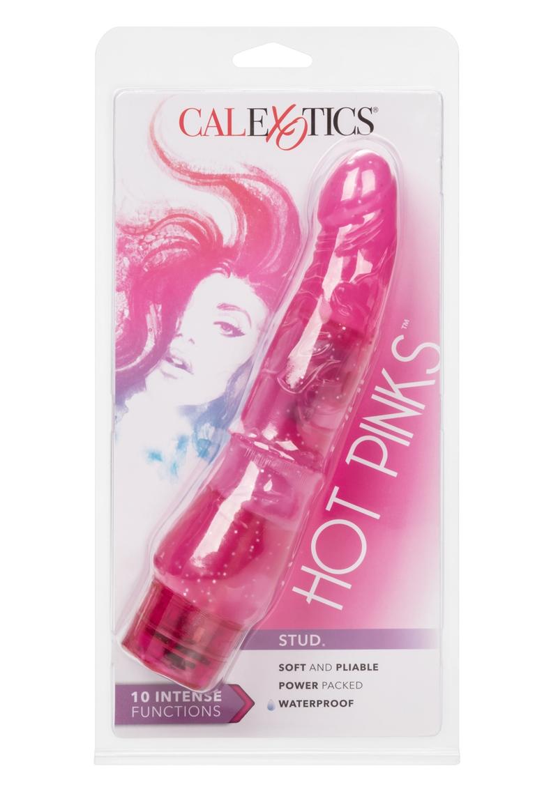 CalExotics Hot Pinks Stud Vibrator 10 Intense Functions Waterproof