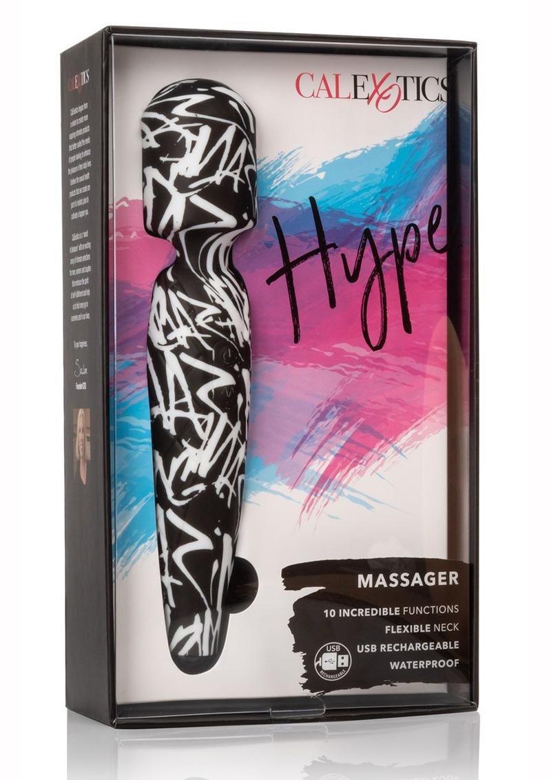 Hype USB Rechargeable Massager 10 Functions Flexible Neck