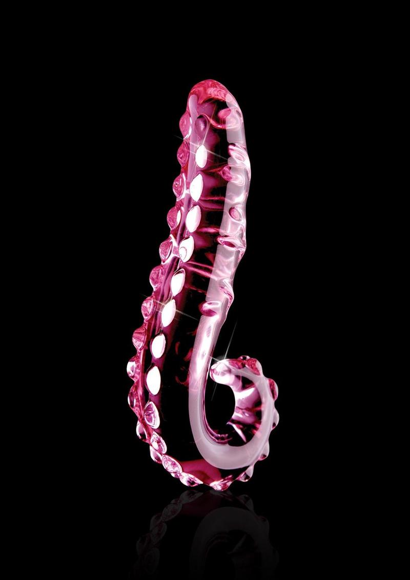 Icicles No. 24 Textured Hand-Blown Glass Dildo with Raised Nubs
