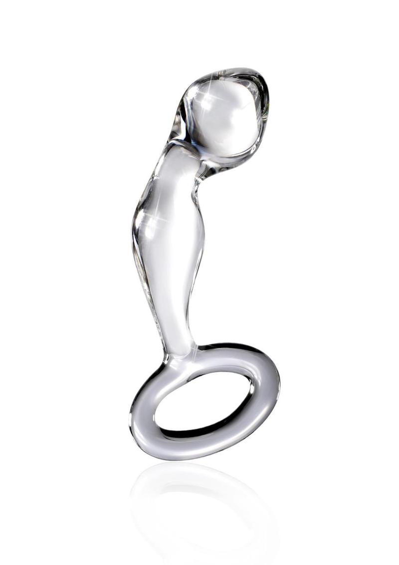 Icicles No. 46 Hand Blown Glass And Sturdy Base Anal P-Spot Plug
