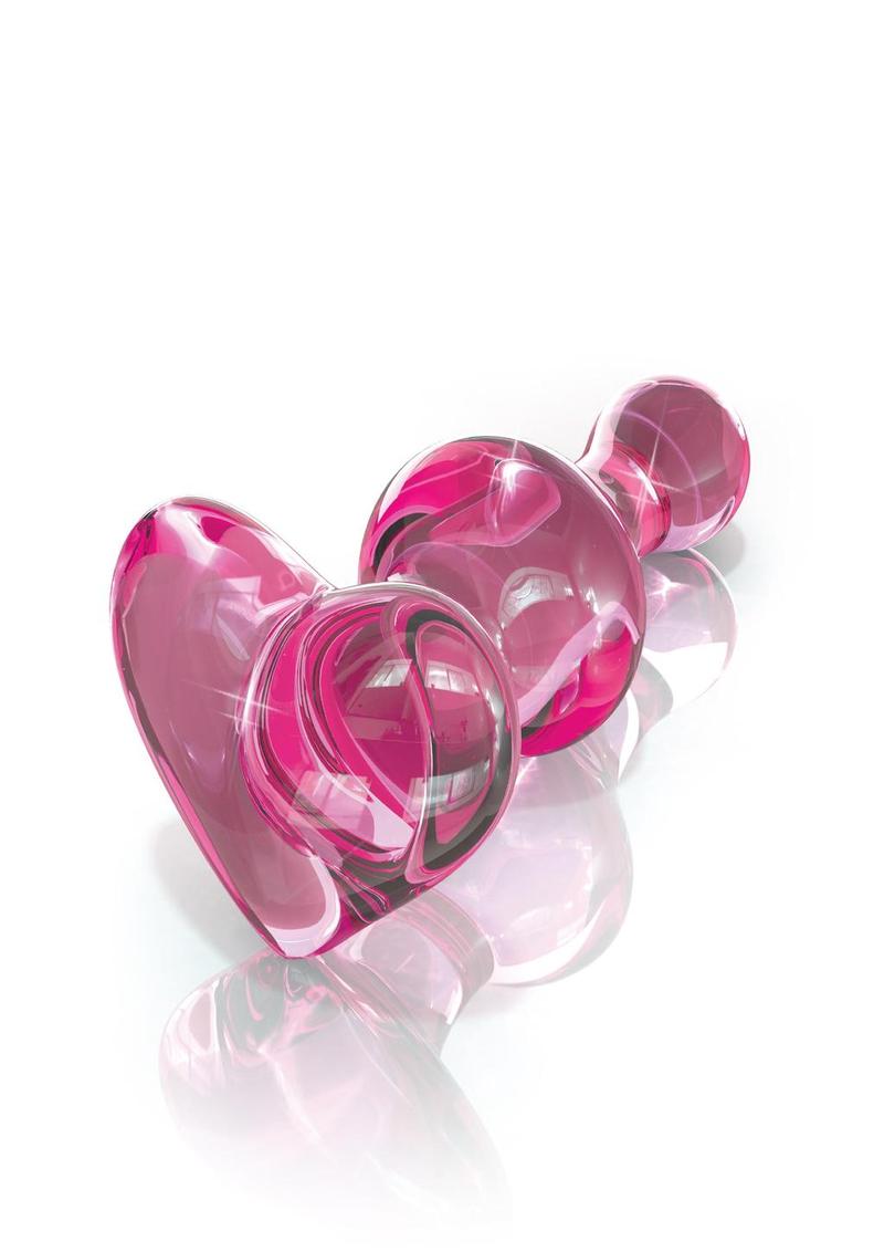 Icicles No. 75 Beaded Heart Shaped Glass Anal Plug