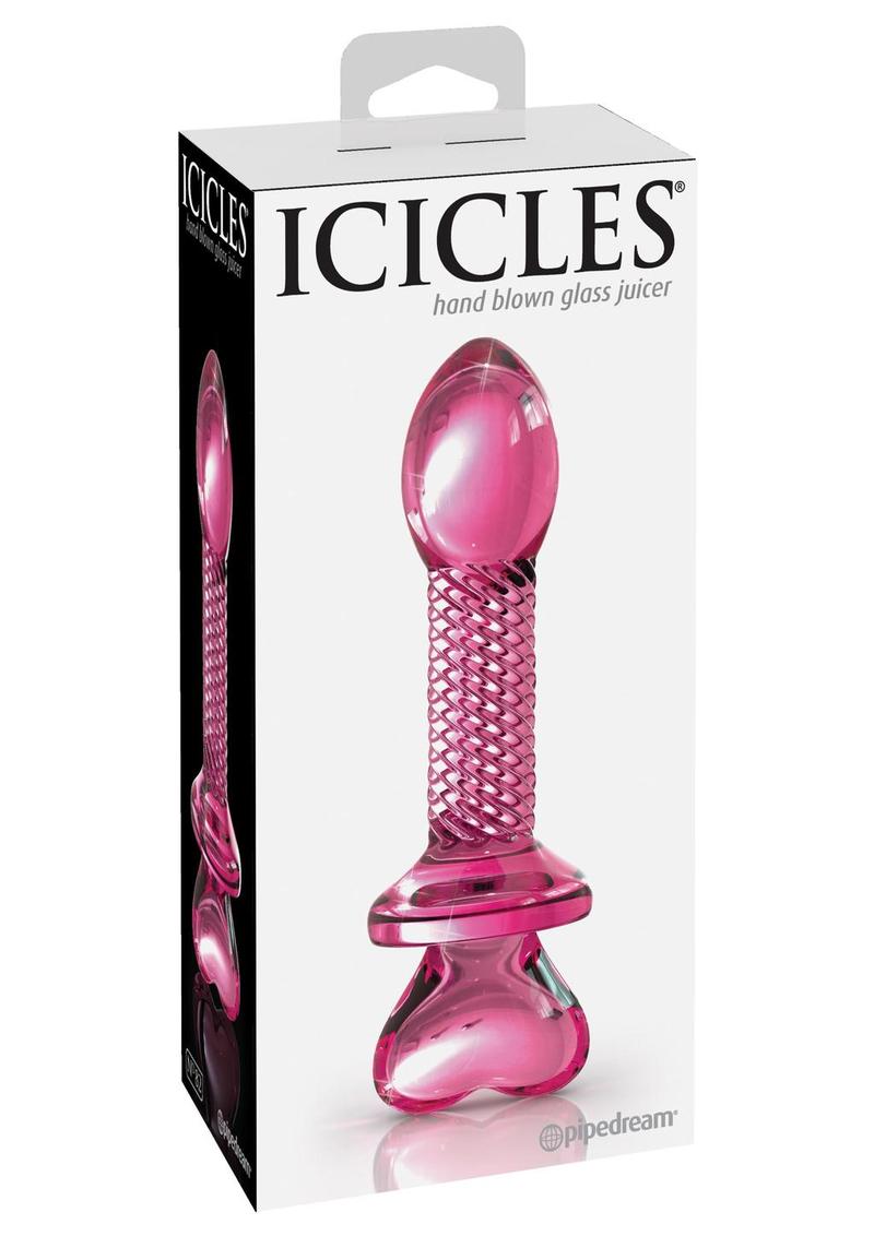 Icicles No. 82 Textured Glass Juicer Anal Probe